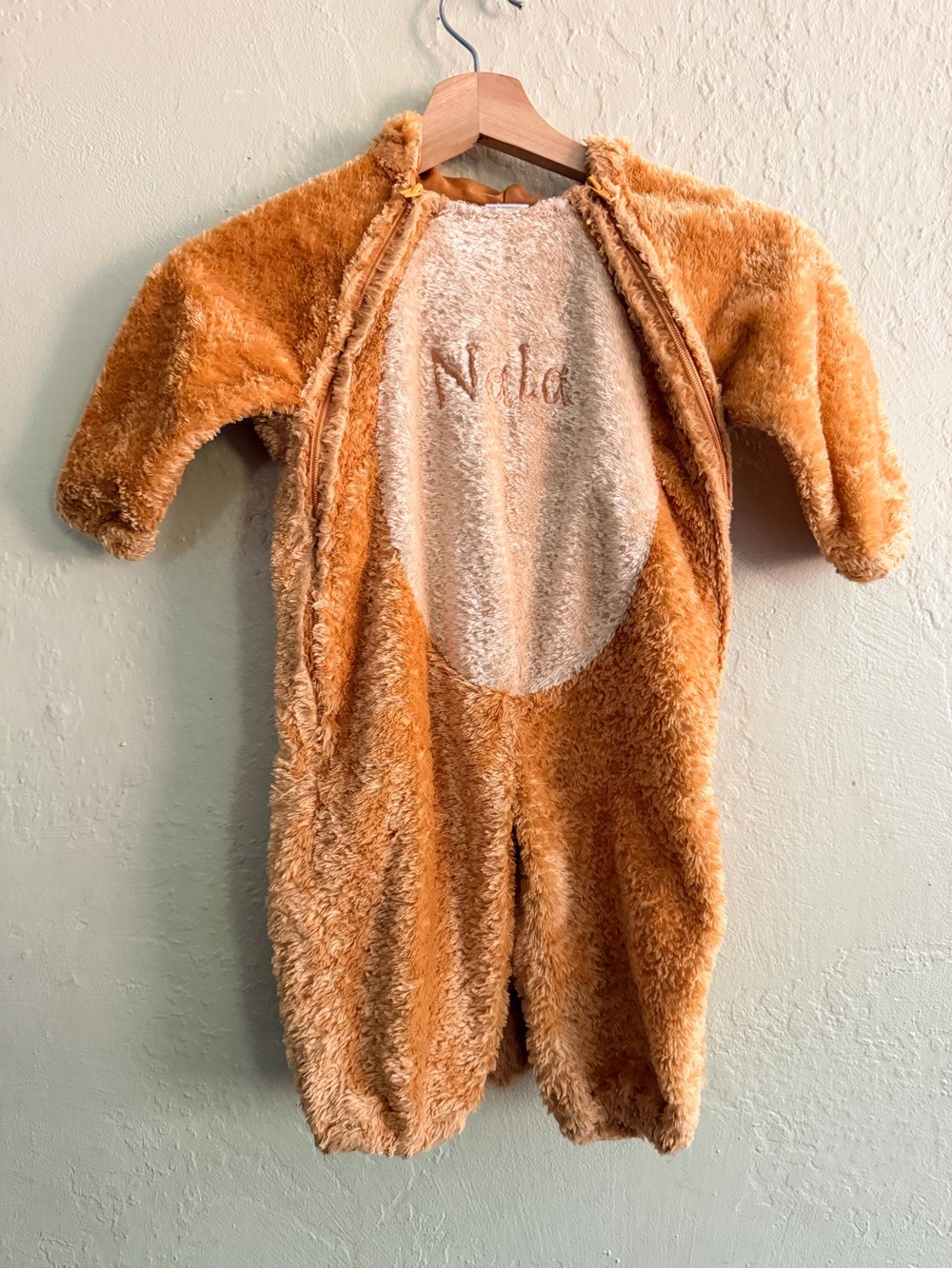 Disney Plush Tan and Cream Animal One-Piece Costume